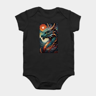 Psychedelic Dragon 4 Baby Bodysuit